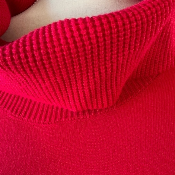 Cyrus cowl neck hi low sweater red size 2X gorpcore - Picture 4 of 10